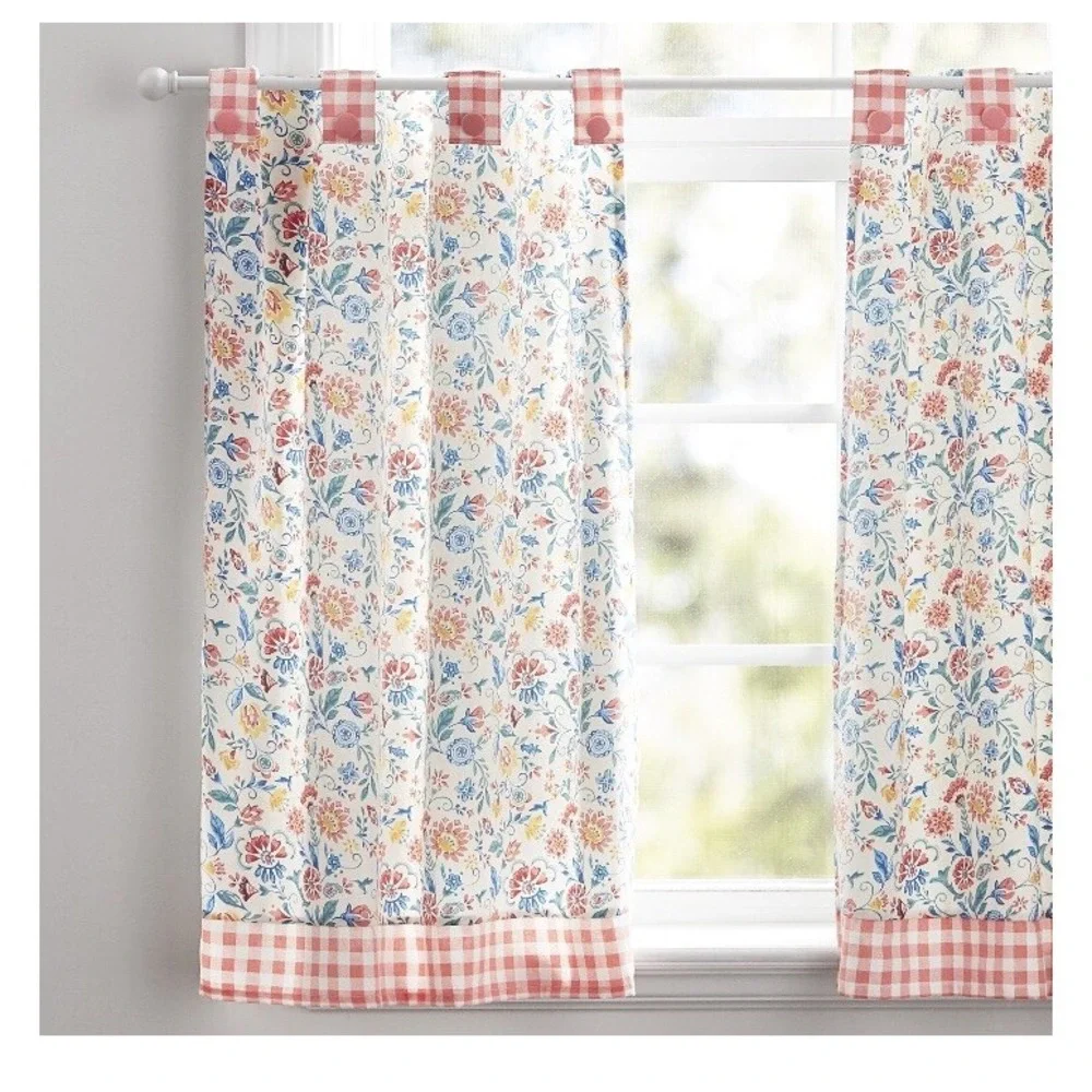 Pioneer‎ Woman Sweet Mazie Floral Small Window Curtain & Valance Set 3pc New